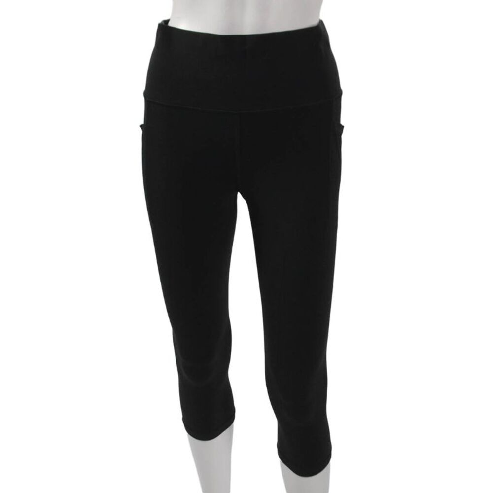 Athleta Women Capri Workout Leggings Black Size M